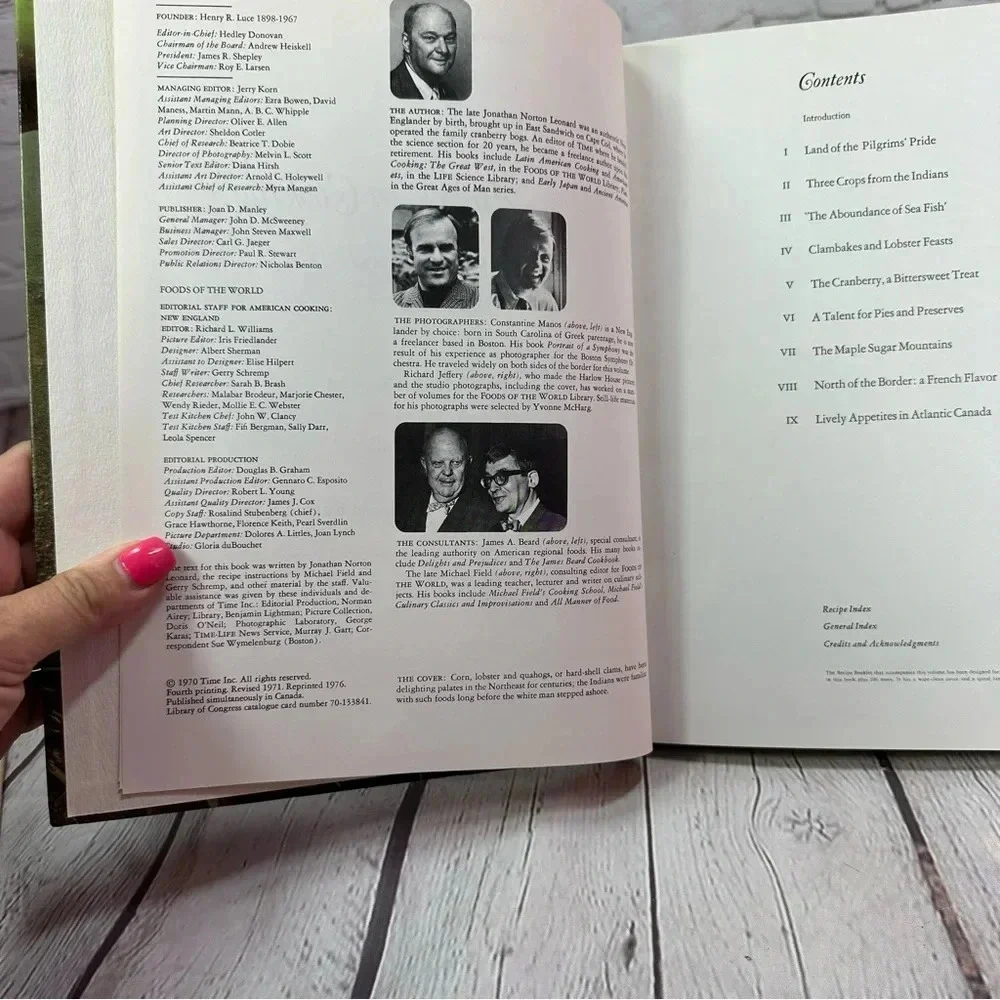 vintage time-life books american cooking new england 1970